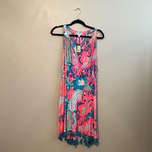 Lilly Pulitzer dress with tassels size L NWT